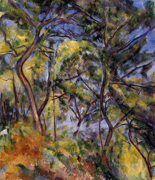  Forest Oil Painting - Forest Paul Cezanne